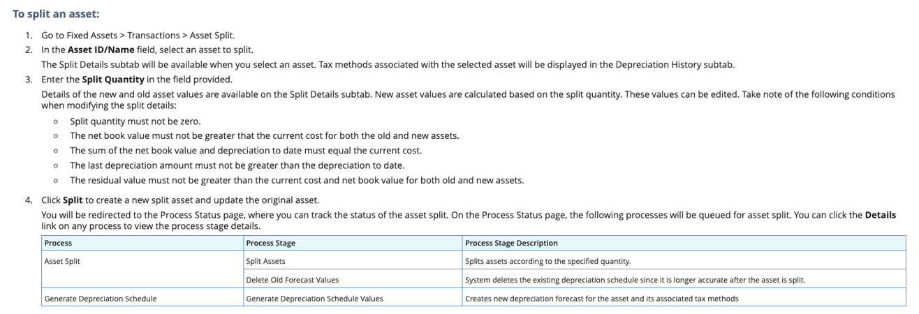 (5)Fixed Asset Management Enhancements